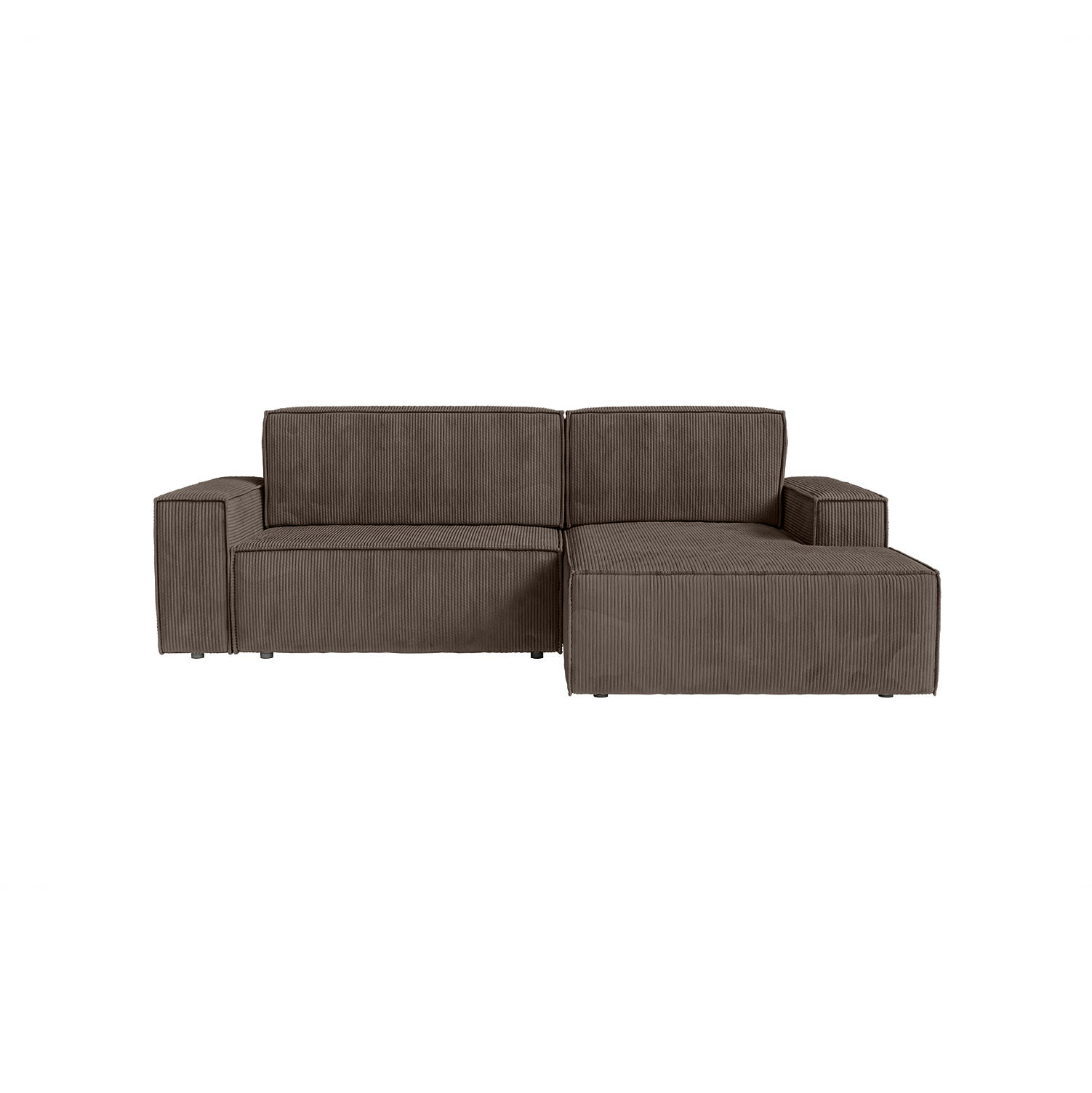 ECKSOFA Kokko mit Schlaffunktion, Braun - Braun, Textil (267/167cm) - Fedve