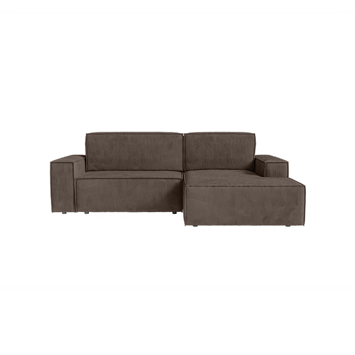 ECKSOFA Kokko mit Schlaffunktion, Braun - Braun, Textil (267/167cm) - Fedve