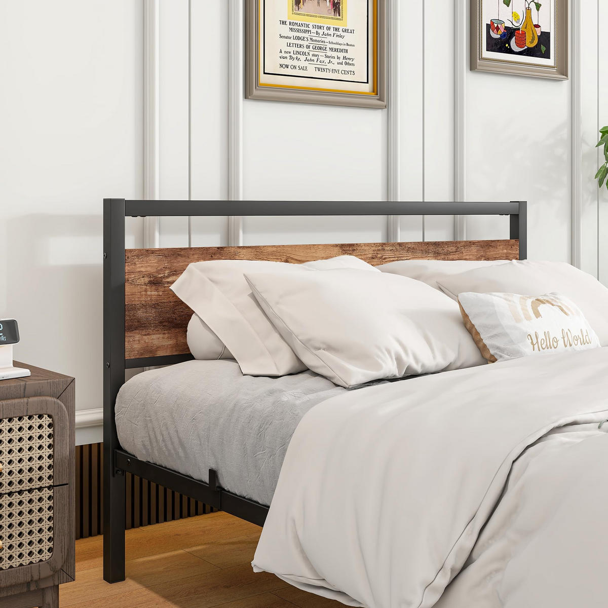 METALLBETT 140/200 cm DE-33024 mit Lattenrost und Stauraum Braun - Braun, Metall (140/200cm) - ComfortXL
