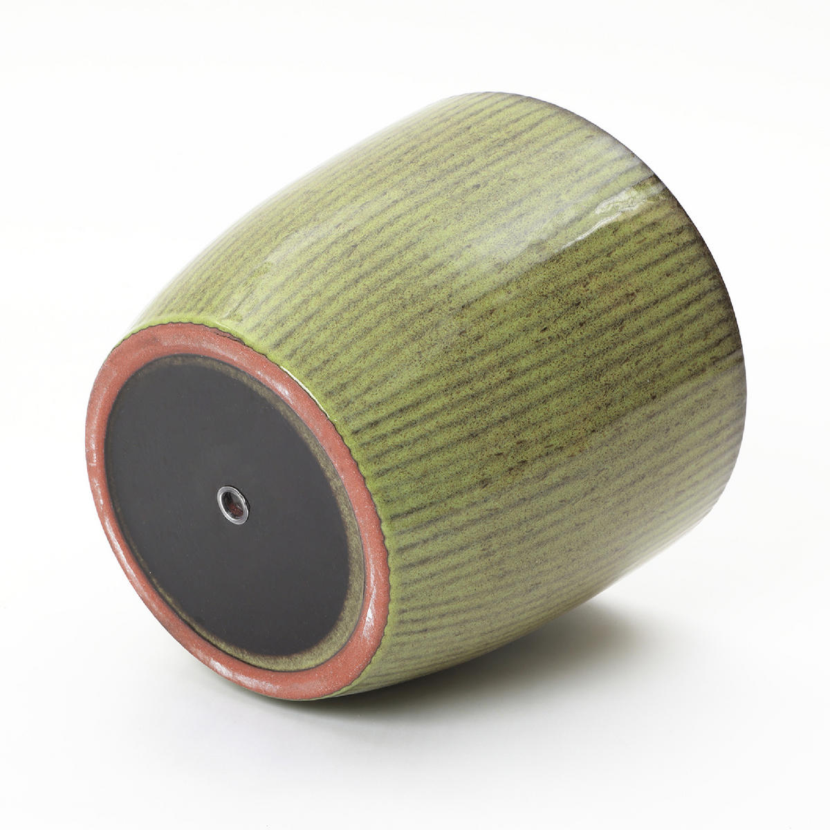 GRÜNER Keramik-Blumentopf, Durchmesser 30 cm, Höhe 28 cm - Grün, Keramik (27cm) - Hometopia