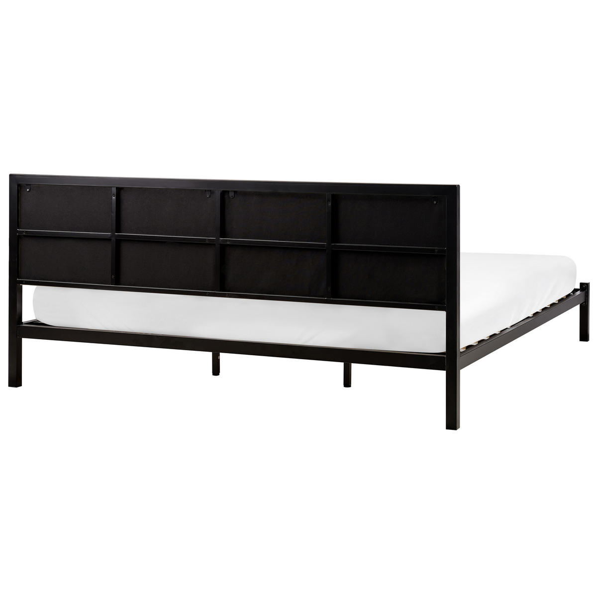BETT mit Lattenrost 180x200 cm Schwarz Clamart - Schwarz, Metall (180/200cm) - Beliani