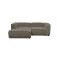 ECKSOFA modular Cubo 3-Sitzer - Braun, Textil (226/179cm) - Mokebo