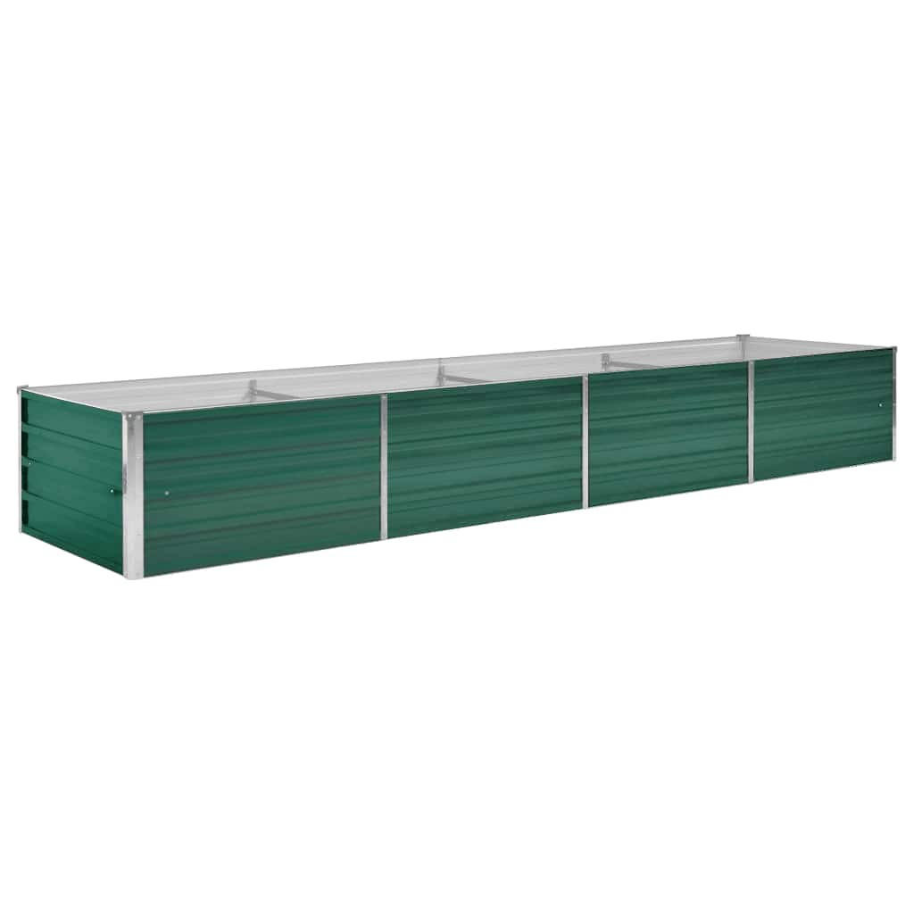 vidaXL Garten-Hochbeet Grün 80x45x320 cm