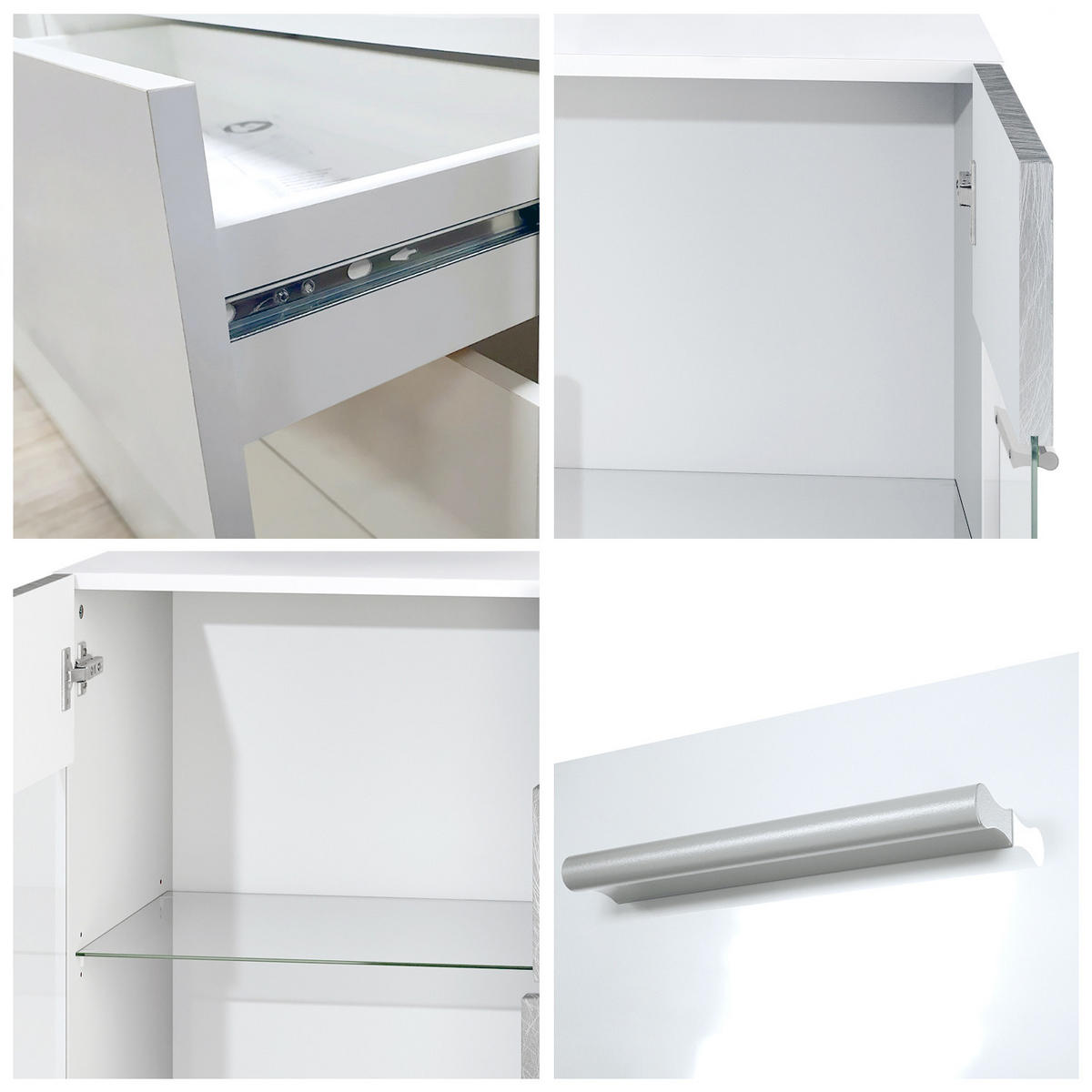 SIDEBOARD Bari Avola-Anthrazit - Anthrazit, Holzwerkstoff (138.5/75.5/35cm) - Vladon