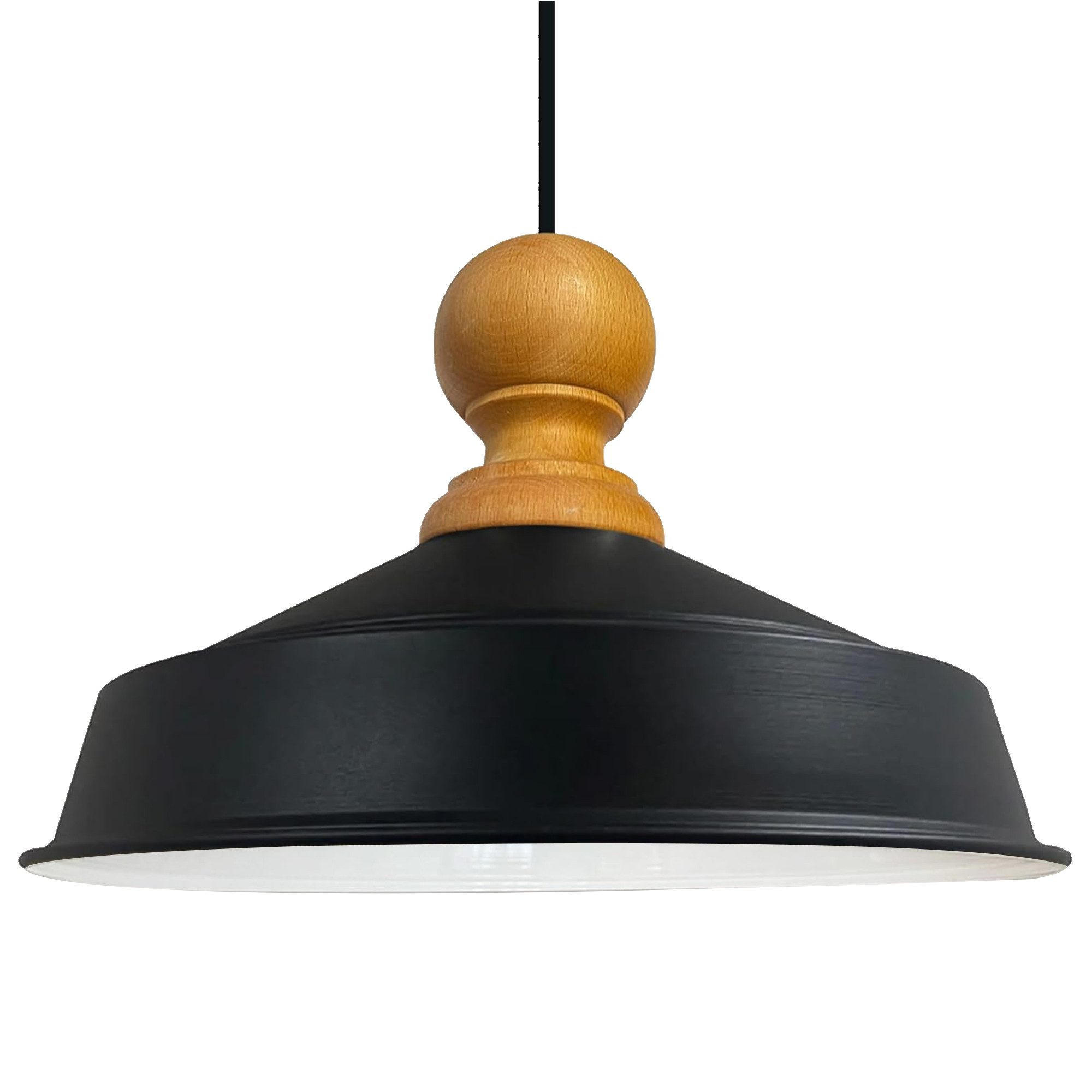 Bamyum Pendelleuchte Schwarz 40x26x40 cm