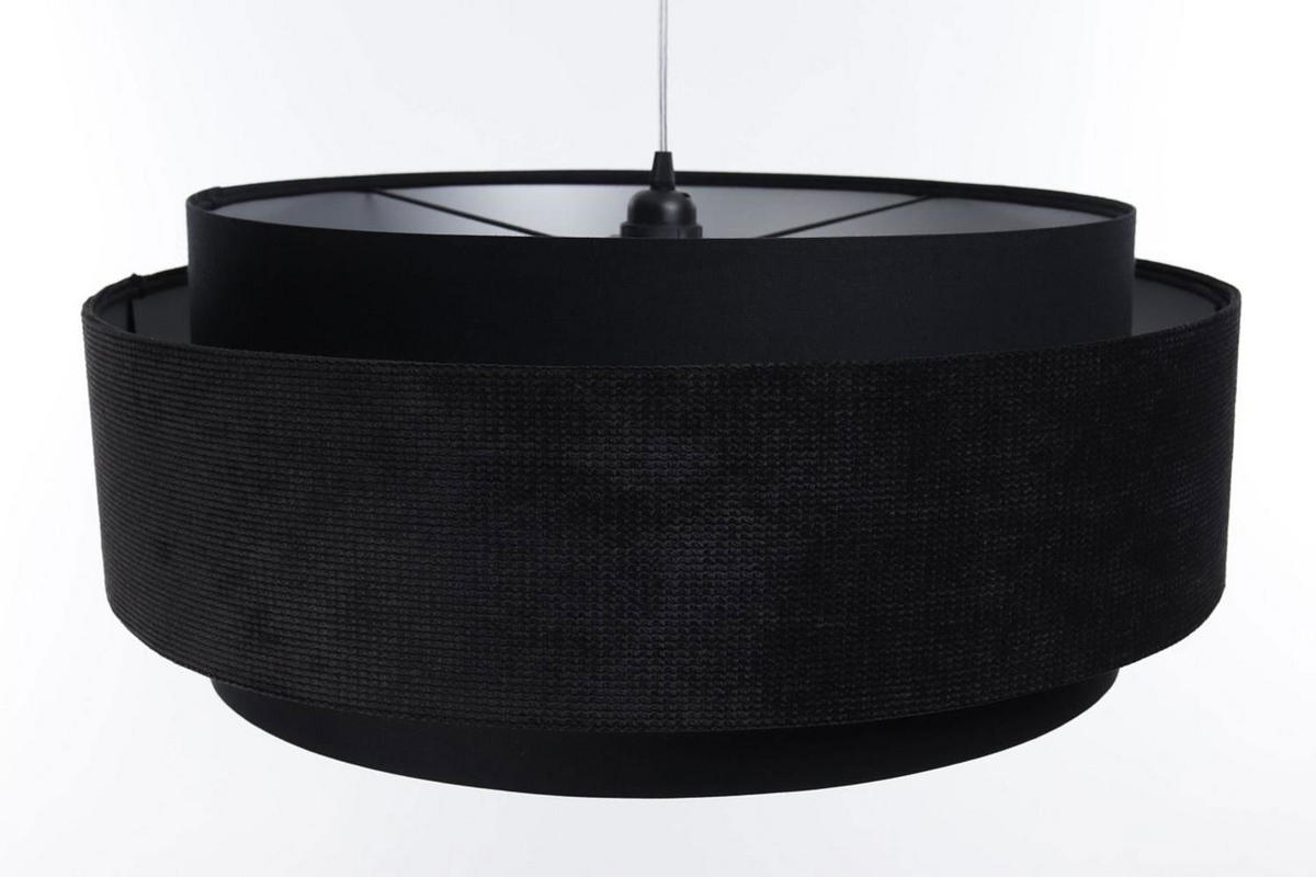 HÄNGELEUCHTE Schwarz 60/25 cm - Schwarz, Kunststoff (60/1/25cm) - ONZENO