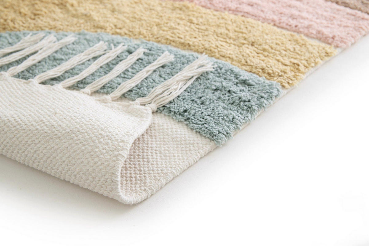 KINDERTEPPICH aus Baumwolle mehrfarbig - Multicolor, Naturmaterialien (120/170cm) - AFK Living