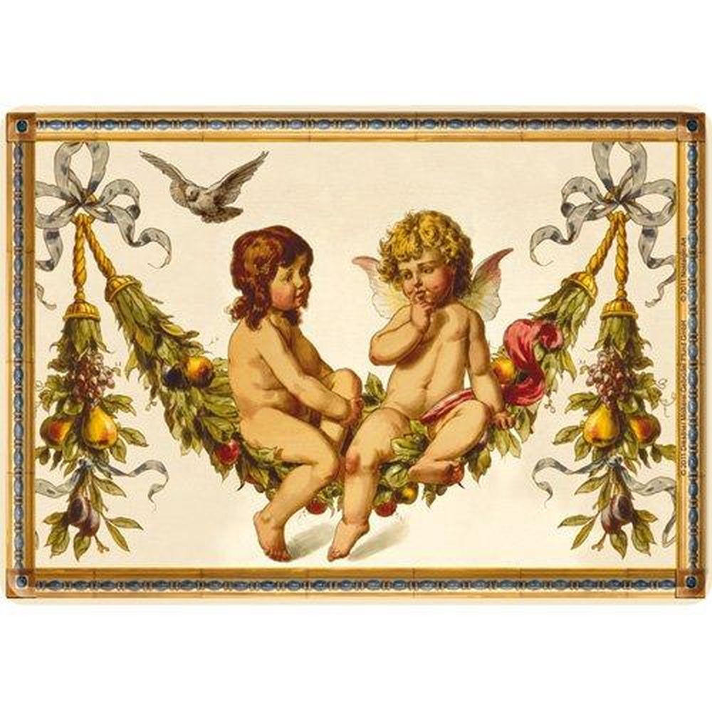 MINIBLECHSCHILD 10/14 cm Pfunds Pfunds Engel - Multicolor, Metall (14/10/0.1cm) - Nostalgic-Art