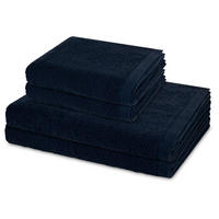 FROTTIERSET Bliss 4-teilig - Dunkelblau, Textil (50/100cm) - MÖVE