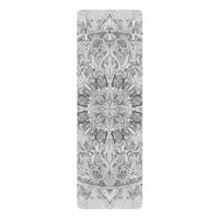 WANDGARDEROBE - Mandala Aquarell Ornament Muster Schwarz, Weiß 34/105 cm - Schwarz, Holzwerkstoff (34/105/1.6cm) - Bilderwelten