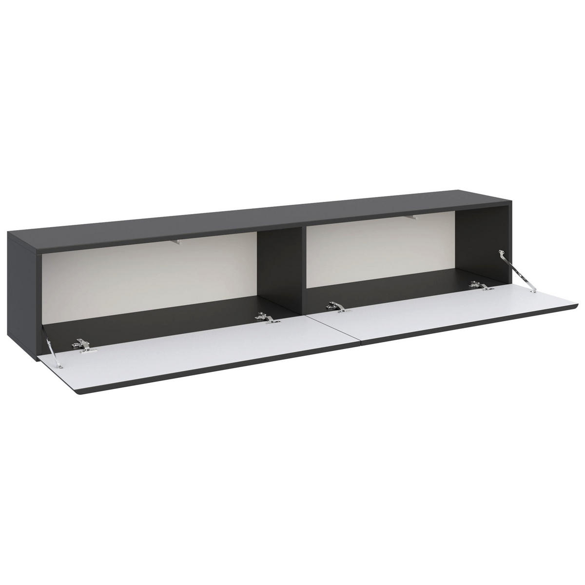 TV-STOLÍK Olio Čierna 175 cm - čierna, kompozitné drevo (175/28.4/31.6cm) - Selsey