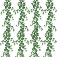 GIRLANDE Künstlicher Efeu 4 Stück 2 m - Grün, Kunststoff (1cm)