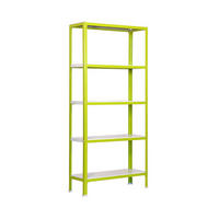 WOHNREGAL LIVING KOALA METAL mit 5 Fachböden | HxBxT 180x80x40cm | Fachlast 150kg | Grün/Weiß - Grün, Metall (80/180/40cm) - PROREGAL