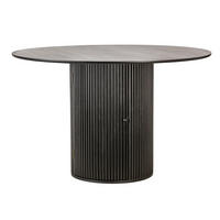 ESSTISCH Rund Schwarz 120 x 120 x 75 (cm) - Schwarz, Holz (120/120/75cm) - Nordlys