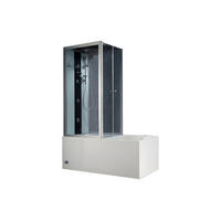 DUSCHBADEWANNE - 1 Person - Glas, Acryl - Grau, Weiß - Grau, Glas (150/215/75cm) - Vente-Unique