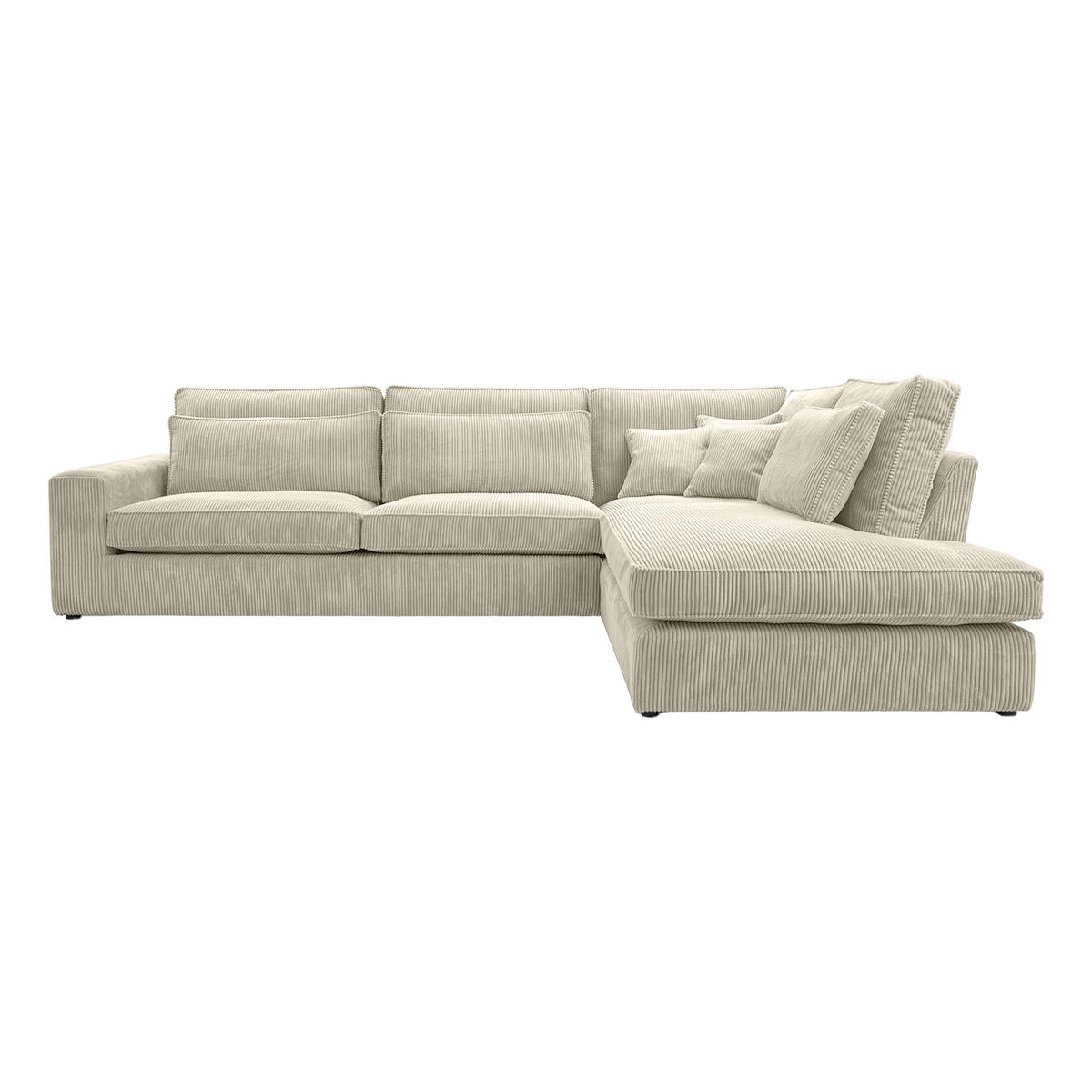 ECKSOFA CAMBO Ohne Schlaffunktion, Creme - Creme, Textil (314/224cm) - Fedve