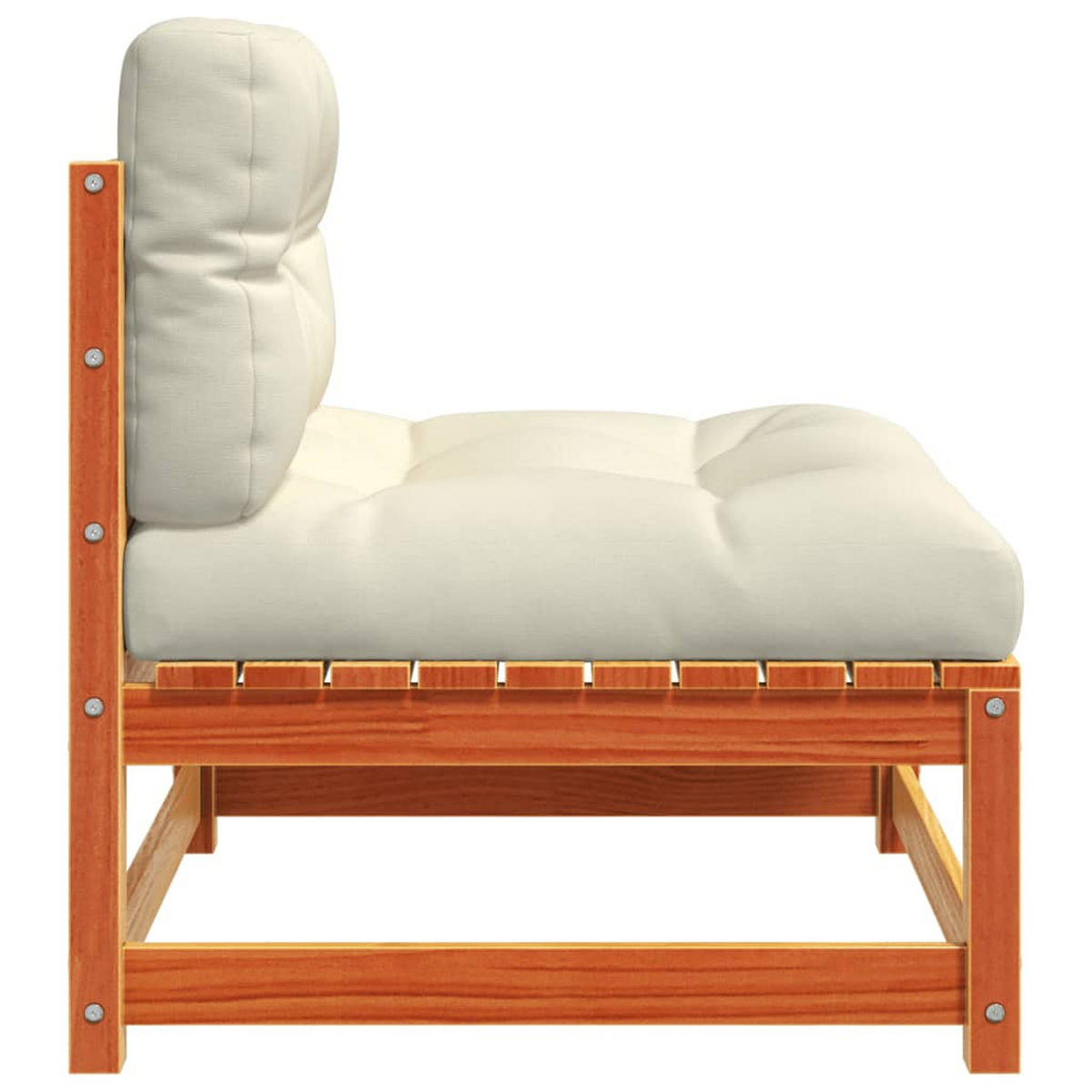 GARTENSOFA CYVAD 70/67/70 cm （2-SITZER） - Braun, Holz (70/67/70cm) - ZMH