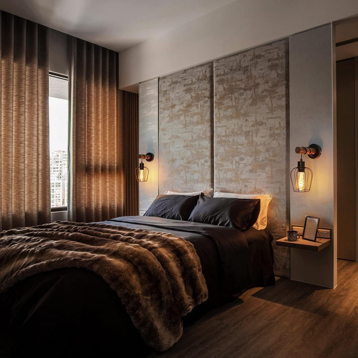 WANDLEUCHTE Emerald 18/13/27 cm - Braun, Metall (13/27/18cm) - ZMH