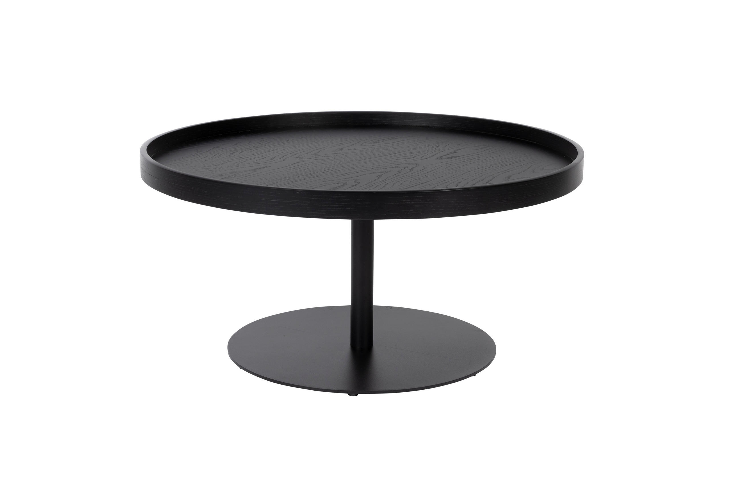 BEISTELLTISCH Yuri - Schwarz - 70/70/35 cm - Schwarz, Holz (70/70/35cm)