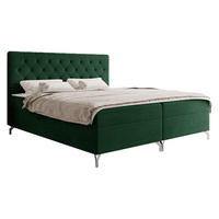 BOXBETT Guilette - H3 - Silberfarben/Grün, Holz/Holzwerkstoff (140/200cm) - MIRJAN24