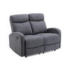 RELAXSOFA 2-Sitzer - Stoff - Grau - EVELYN - Grau, Textil (95/100/128cm) - Vente-Unique