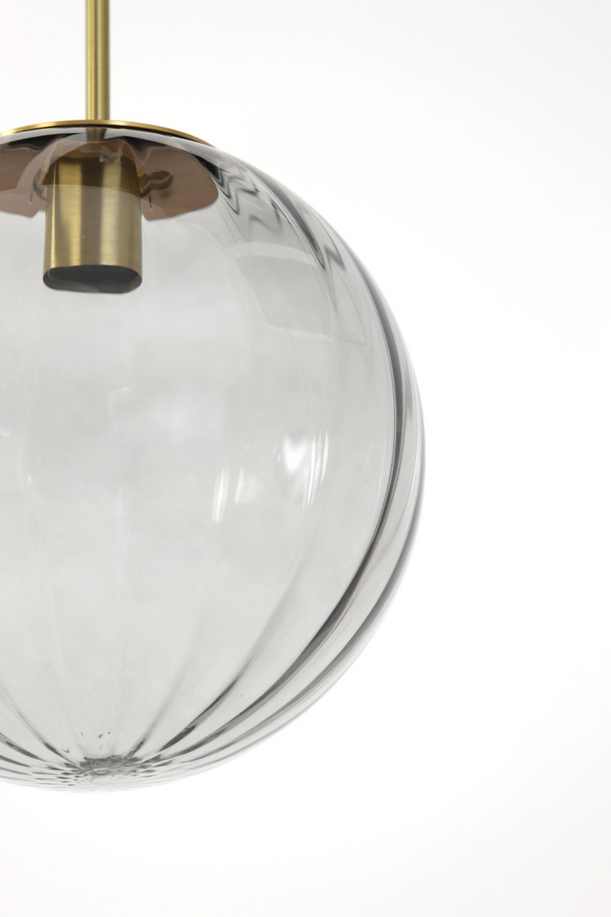 HÄNGELAMPE Magdala Grau Ø30/30 cm - Grau, Glas (30/30/30cm) - Light & Living