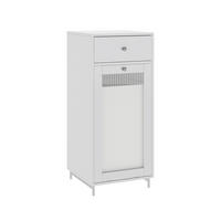 MIDISCHRANK Malte Weiß 40 x 96 cm - Weiß, Holzwerkstoff (40/96/40cm) - Vicco