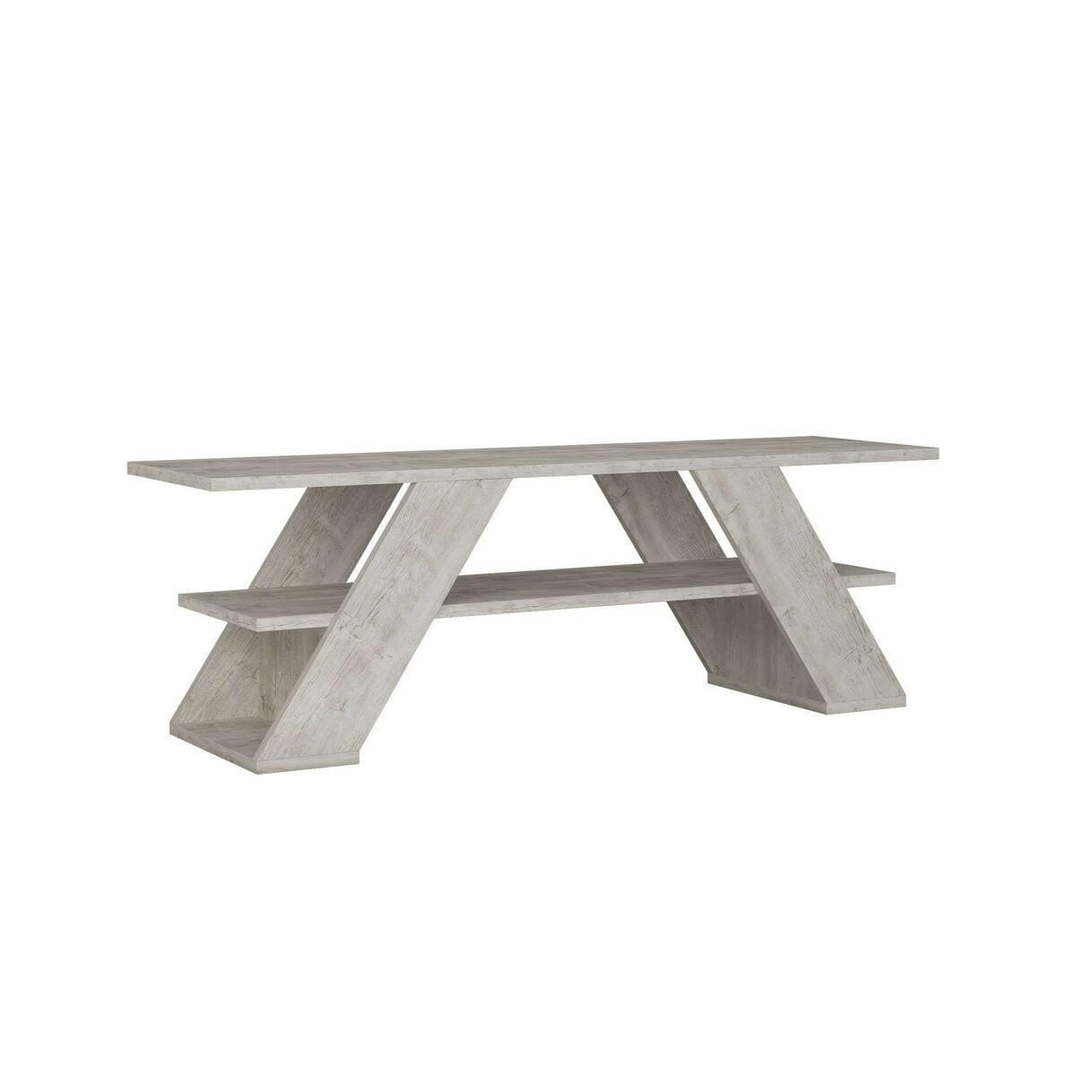 TV-MÖBEL 3 Regale L120 cm - Farfalla - Weiß, Holzwerkstoff (33.5/40/120cm) - Calicosy