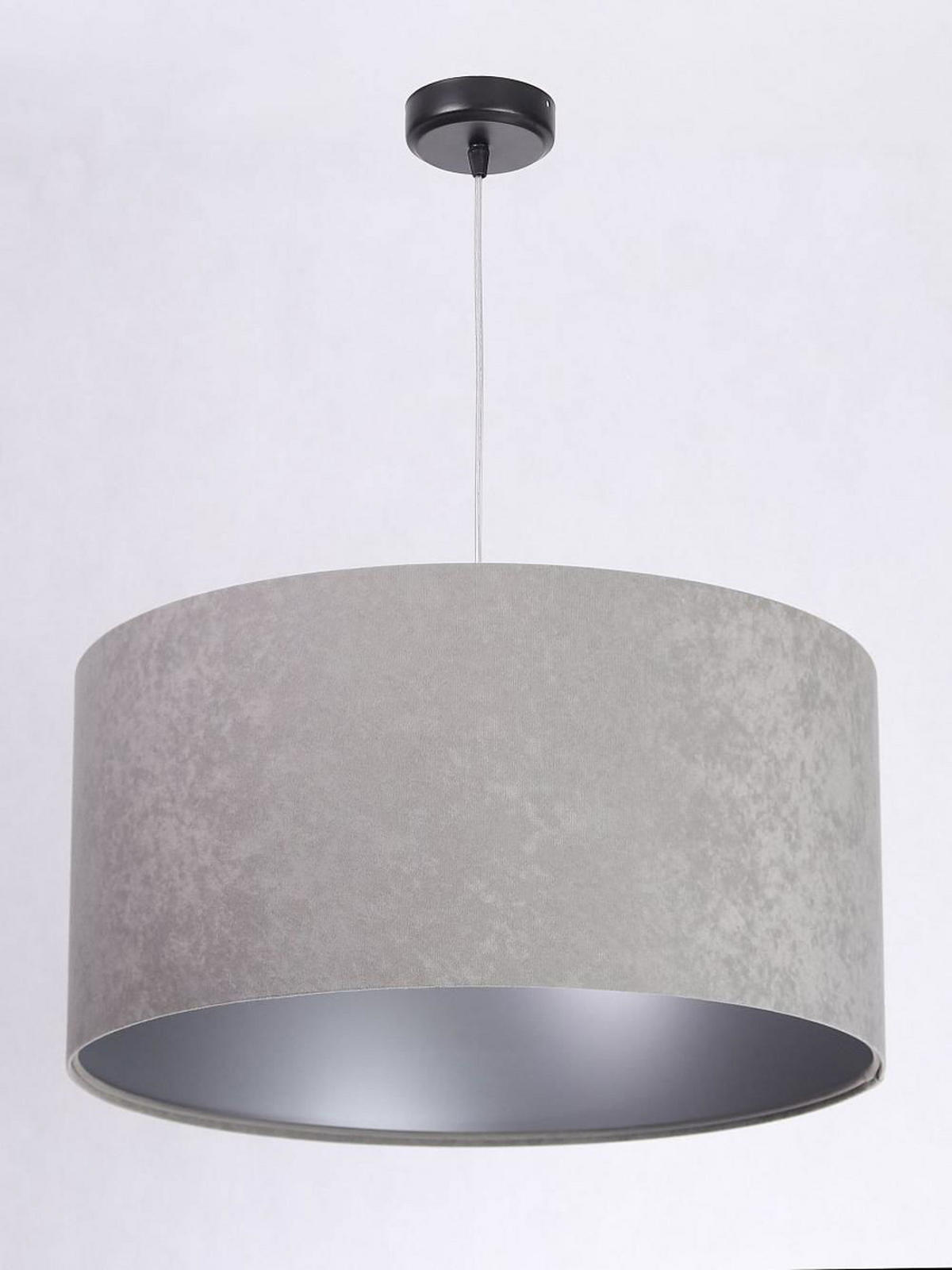 HÄNGELEUCHTE Grau 50/25 cm - Silberfarben/Grau, Kunststoff (50/0.8/25cm) - ONZENO