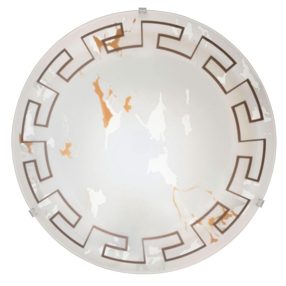 LED DECKENLEUCHTE Twister Weiß - Weiß, Glas (39.5/39.5/10cm)