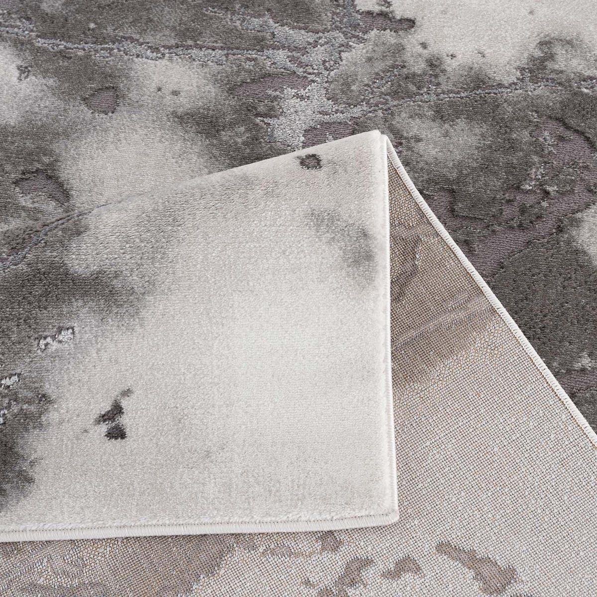 KURZFLOR-TEPPICH Chic 501 Grau 140x200 cm - Grau, Textil (140/200cm) - carpet city
