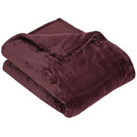KUSCHELDECKE, 150x200 cm, 100% Polyester, Rot - Bordeaux, Textil (150/200cm) - Zollner