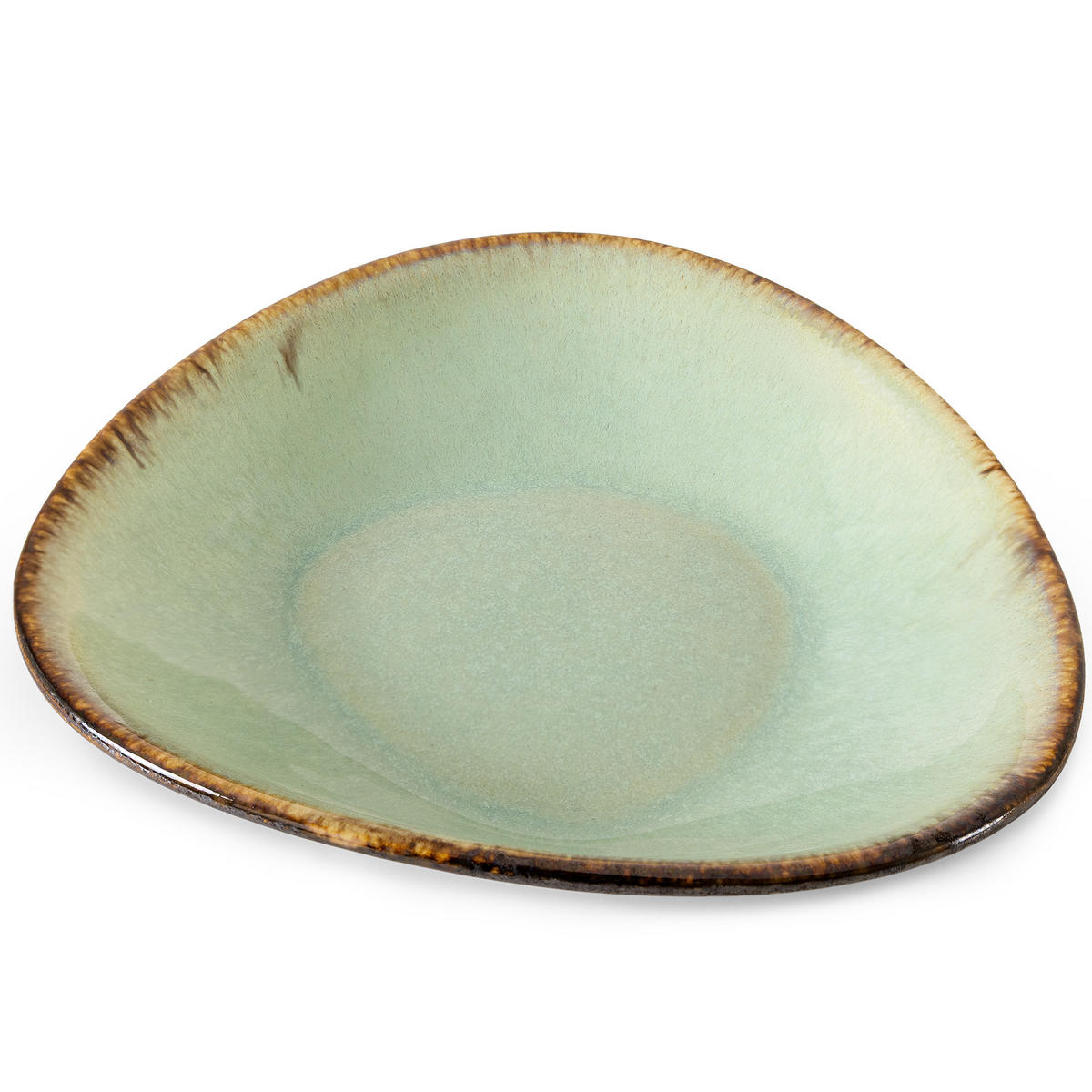 GESCHIRRSET PRIMA, 2-Personen, 6-tlg, Salbeigrün - Salbeigrün, Keramik (30/2.4/28cm) - KONSIMO®