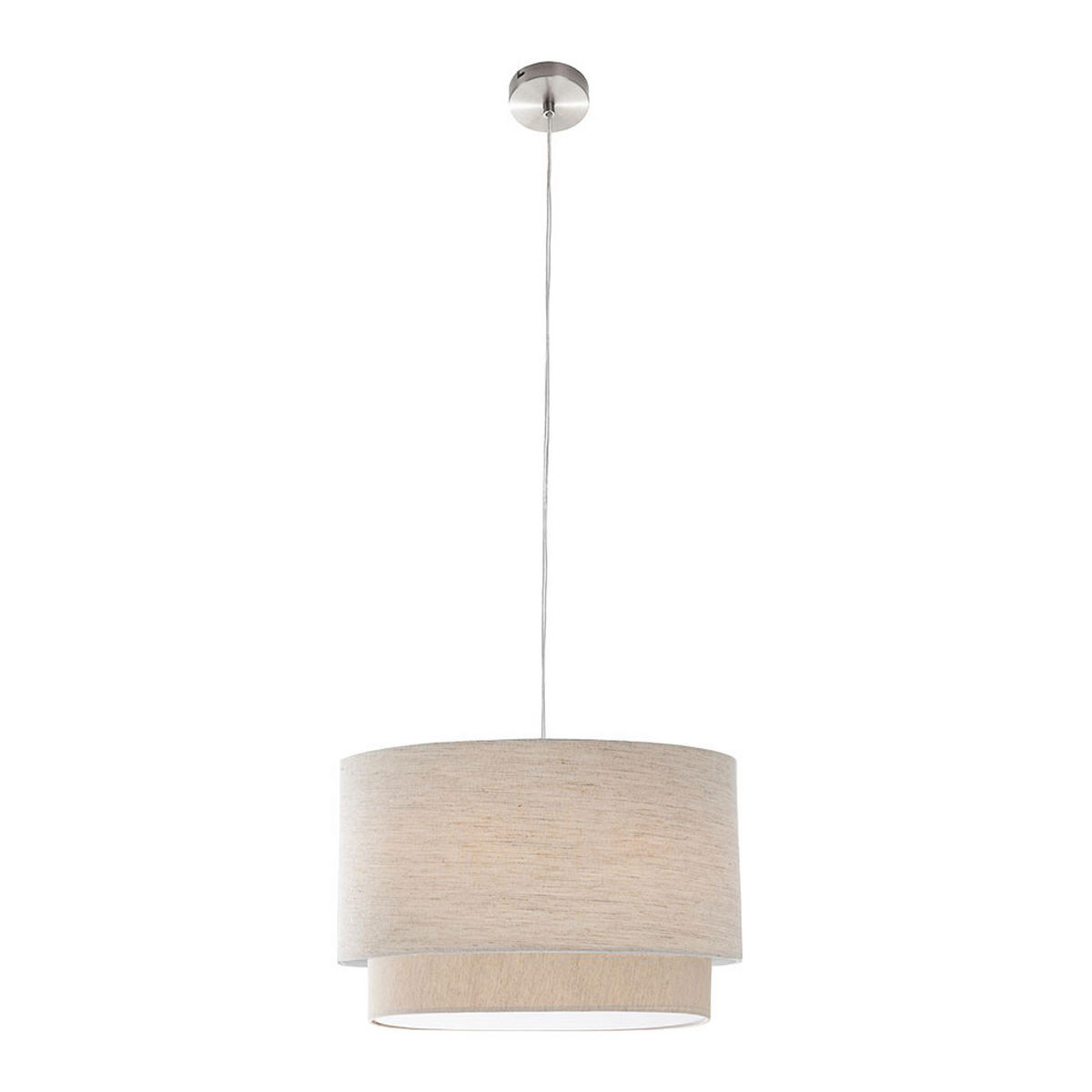 HÄNGELEUCHTE LEE Textil Beige - Beige, Metall (40/40/150cm) - Nowa