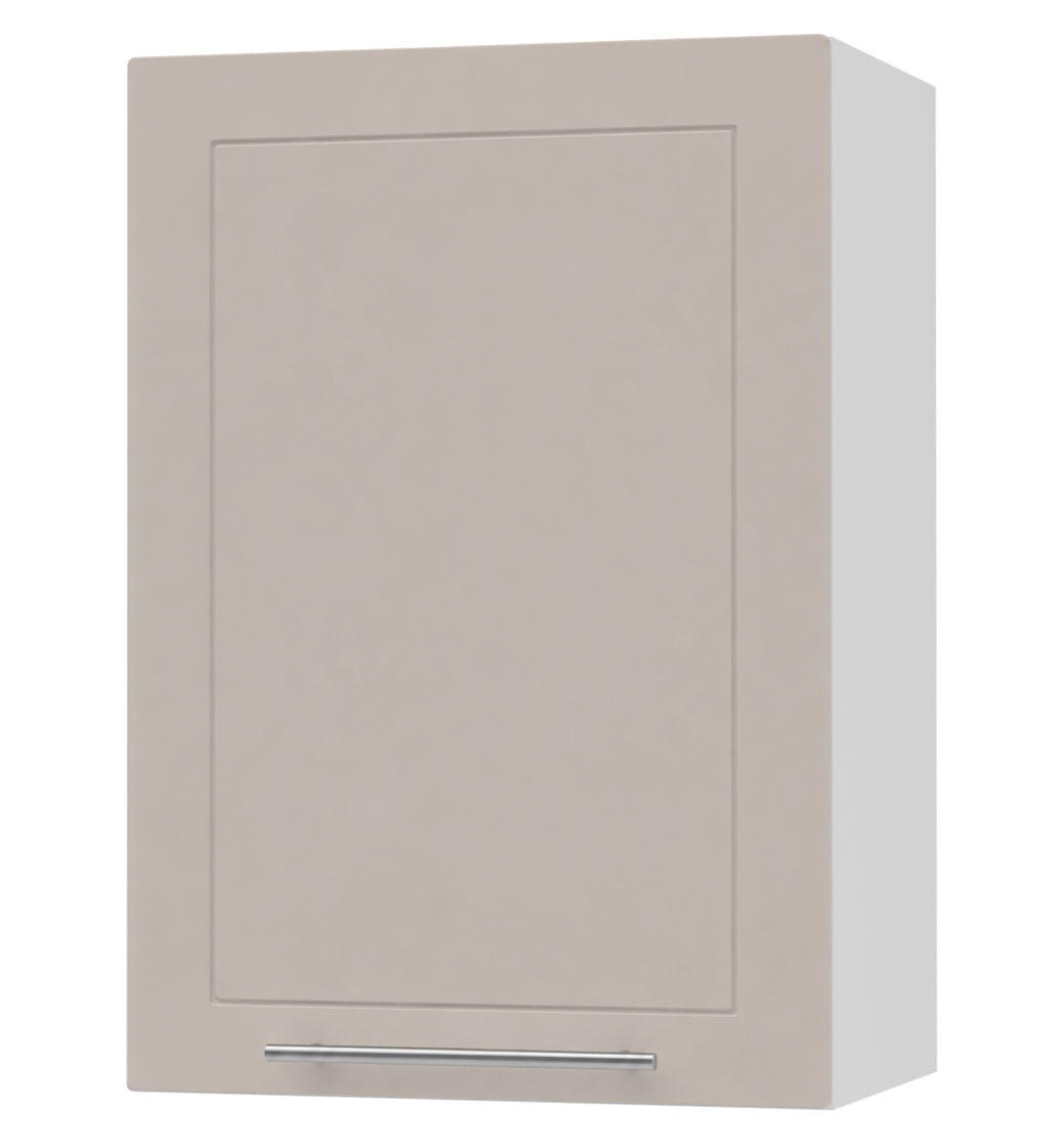 KÜCHENHÄNGESCHRANK Kvantum W2/50 Weiß / Kaschmir Matt 50 / 32,5 / 72cm - Kaschmir/Weiß, Holz/Holzwerkstoff (50/72/32.5cm) - Feldmann-Wohnen