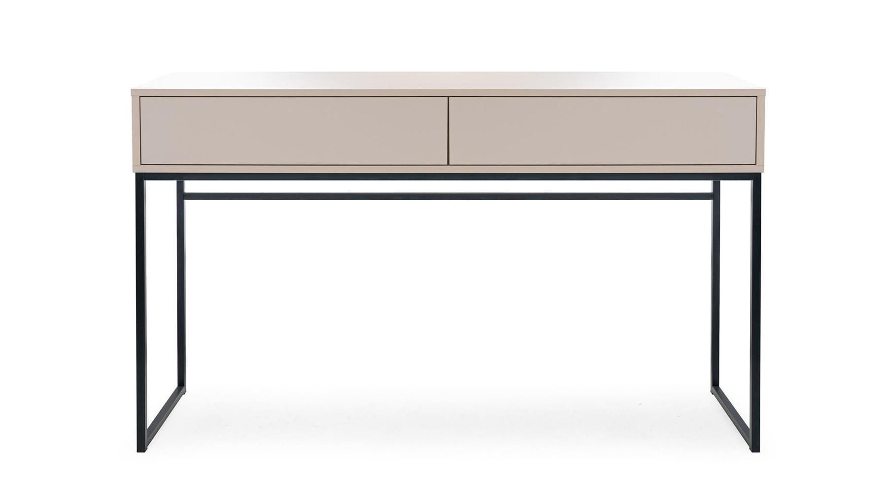 SCHMINKTISCH Genua, Sandbeige, PUSH TO OPEN-System - Beige, Holzwerkstoff (37/137/83cm) - Bettso