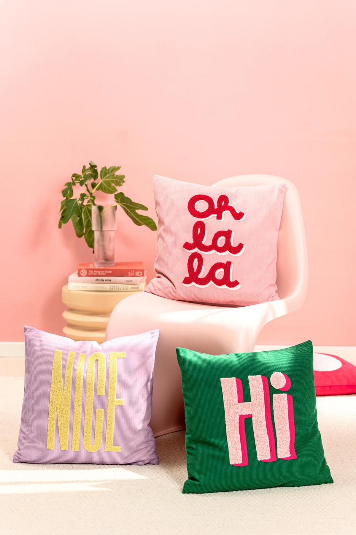 KISSENHÜLLE PIXIE Cordstoff - Rosa, Textil (45/45cm) - Magma Heimtexx