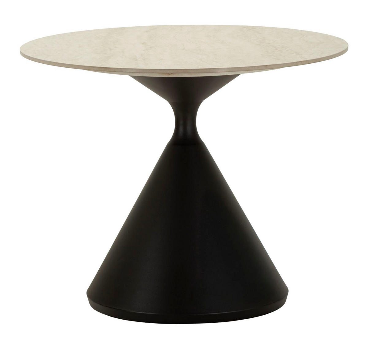 ESSTISCH Space, cremefarben und schwarz, MDF und Eisen, 180 x 90 x 73 cm - Creme/Schwarz, Holzwerkstoff/Metall (90/180/73cm) - Mauro Ferretti
