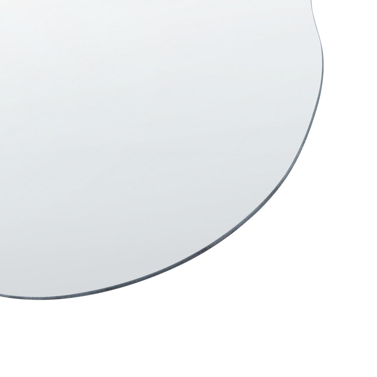 WANDSPIEGEL Silber 50/55 cm Bagneux - Silberfarben, Glas (50/55/50cm) - Beliani