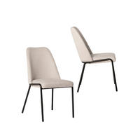 ESSZIMMERSTUHL Deli Beige 50 cm x 88 cm 2er-Set - Beige, Textil (50/88/65cm) - Klast Home