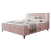 BOXBETT Ono 2 - Schwarz/Rosa, Holz/Textil (200/200cm) - MIRJAN24