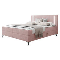 BOXBETT Ono 2 - Schwarz/Rosa, Holz/Textil (200/200cm) - MIRJAN24
