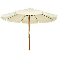 SONNENSCHIRM DE-11419 rund, Bambus, Ø 3 m Beige - Beige, Holzwerkstoff (325/325cm) - ComfortXL