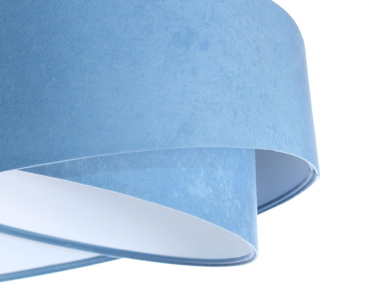 HÄNGELEUCHTE Blau 50/23 cm - Weiß, Kunststoff (50/1.3/23cm) - ONZENO