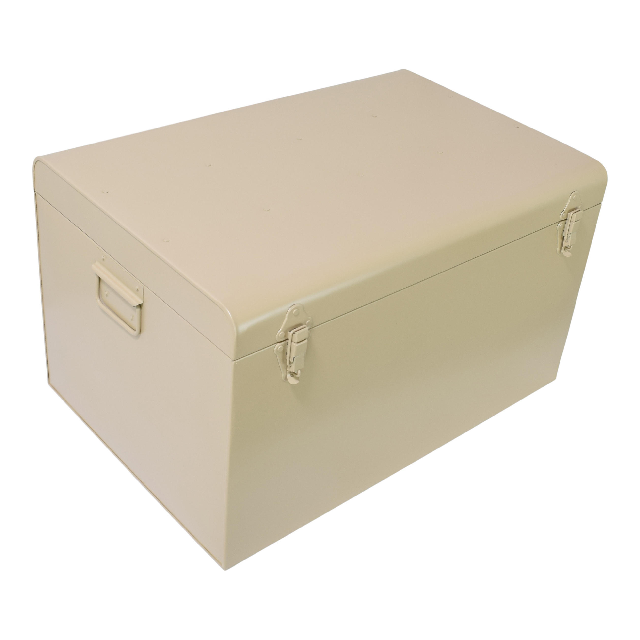 AUFBEWAHRUNGSTRUHE Box Large - Beige, Metall (60/35/40cm) - LOFT42