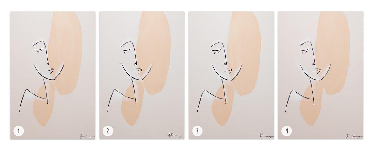 ACRYLBILD HANDGEMALT 60/90 cm - Pink, Holz/Textil (1.7/90cm) - KUNSTLOFT