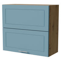 KLAPPHÄNGESCHRANK Bari W8B/80-AV Eiche Artisan / RAL 5024 pastellblau 80 / 32,5 / 72cm - Blau/Eiche Artisan, Holz/Holzwerkstoff (80/72/32.5cm) - Feldmann-Wohnen