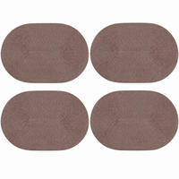 PLATZSET 4er Set Polypro Schoko 45/30 cm - Cappuccino, Kunststoff (30/45cm) - TiborTex