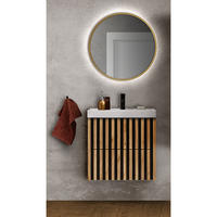 BADMÖBEL-SET 2-TLG. Lucca-107 - Braun, Holzwerkstoff (61/200/46cm) - Lomado