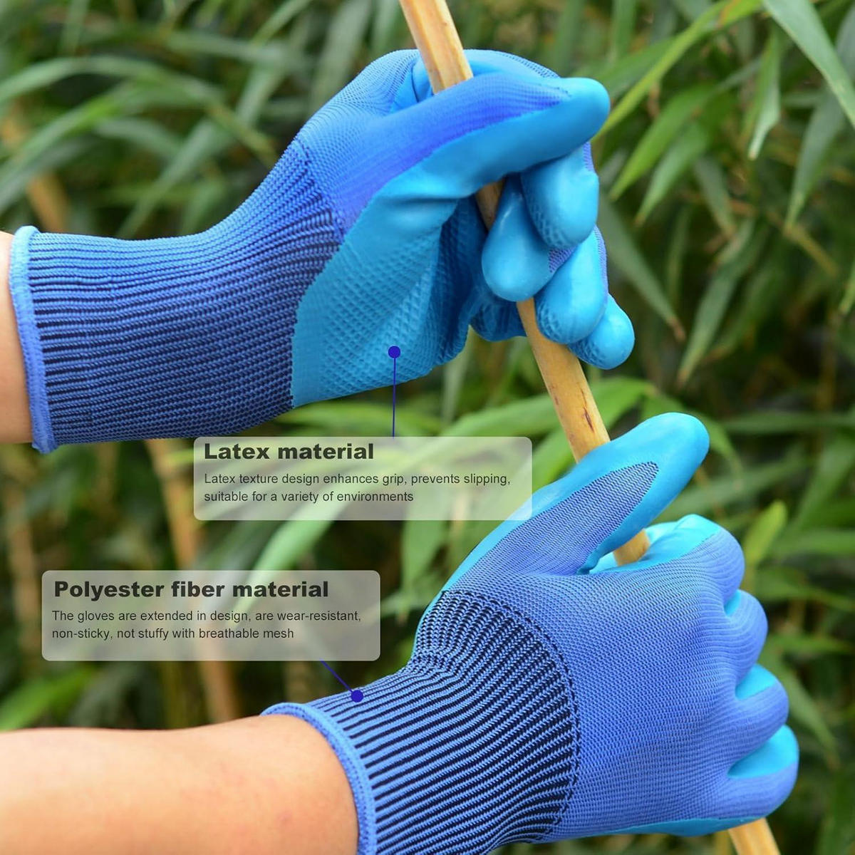 GARTENSCHEREN-SET 3-teilig Edelstahl mit Handschuhen - Multicolor, Metall (8.5/2/21.4cm)